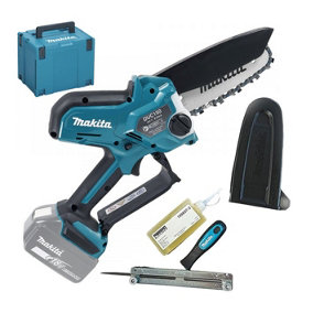 Makita DUC150Z Cordless Brushless Pruning Saw 18V Body Chainsaw 150mm + Makpac