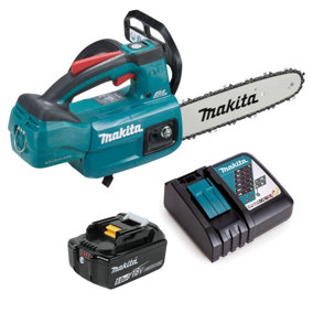 Makita DUC254 18v LXT Cordless Brushless 25cm Chainsaw Top Handle 1 x 6.0ah