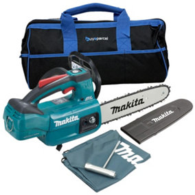 Makita DUC254Z 18v LXT Brushless 25cm Cordless Chainsaw Top Handle Bare + Bag