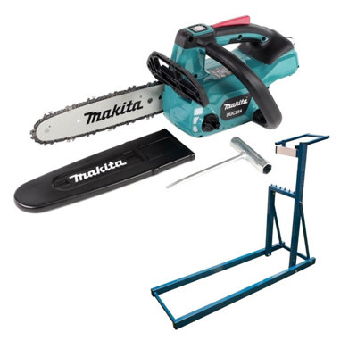 Makita DUC254Z 18v LXT Cordless Brushless 25cm Chainsaw w Smartholder Sawhorse