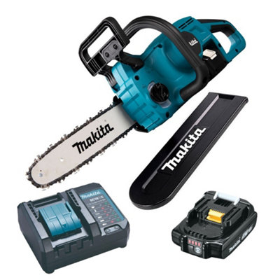 Makita DUC307ZX2 18v LXT Cordless Chainsaw Brushless 300mm 12" 1x 2.0Ah Battery