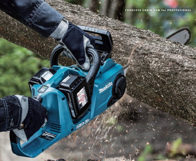 Makita DUC353 Twin 18v 36v LXT Cordless 35cm Chainsaw 2 x 6.0ah