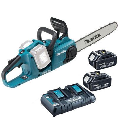 Makita DUC353 Twin 18v / 36v LXT Cordless 35cm Chainsaw DUC353 2 x 5.0ah