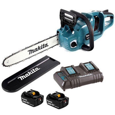 Makita DUC353CT2 Twin 18v 36v LXT Cordless 35cm Chainsaw DUC353