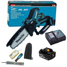 Makita DUC50Z Cordless Brushless Pruning Saw 18V 150mm 1 x 5ah Battery + Charger