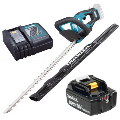 Makita DUH506 18V LXT BL Brushless Motor 50cm Hedge Trimmer 500mm + 3ah Battery