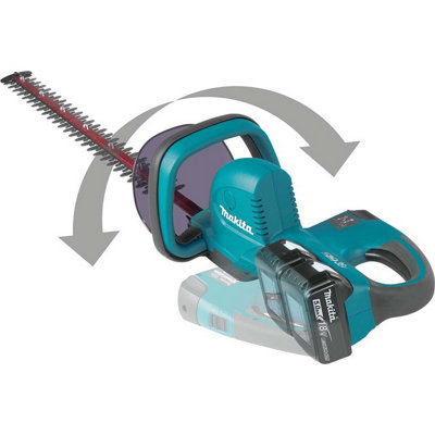 Makita DUH551 Twin LXT 18v / 36v Lithium Ion Hedge Trimmer + 2 x 3.0ah + Charger
