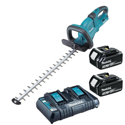 Makita DUH651RT2 Twin LXT 18v 36v Li Ion Hedge Trimmer 2 x 3.0ah