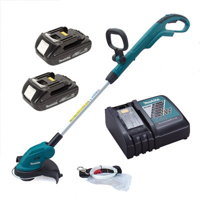 Makita DUR181 LXT 18v Li Ion Cordless Line Trimmer Strimmer 2x Batteries Charger