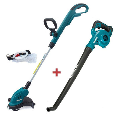 Makita DUR181Z LXT 18v LXT Cordless Grass Line Trimmer Strimmer DUB186Z Blower DIY at B Q