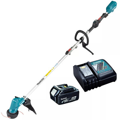 Makita DUR191LZX3 Brushless 18v Cordless Grass Line Trimmer + 5ah Battery