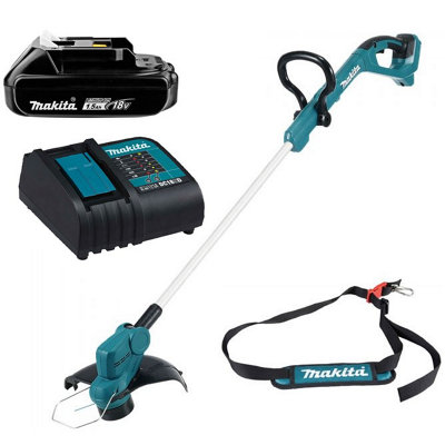 Makita DUR193 LXT 18v Cordless Garden Grass Line Trimmer Strimmer 1.5ah Battery DIY at B Q