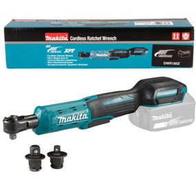 Makita DWR180Z 18v LXT Ratchet Wrench 1/4" Or 3/8" Square Drive - Bare Unit