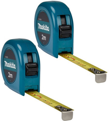 Makita E-03078 2m Pocket Tape Measure 2 Metres Mini Measuring Tape 200cm X2