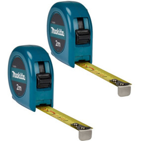 Makita E-03078 2m Pocket Tape Measure 2 Metres Mini Measuring Tape 200cm X2