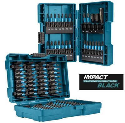 Makita E-03109 90 Piece Black Impact Torsion Screwdriver Bit Set High Durability