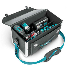 Makita E-05424 Lockable Tool Case Tool Bag Blue Riveted Toolbag Strap System