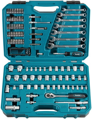 Makita E-06616 120 Piece Maintenance Kit Spanner Socket Screwdriver Bit Set Case