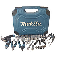 Makita E-10899 76 Piece Maintenance Kit Hand Tool Socket Set Wrench Plier Hammer