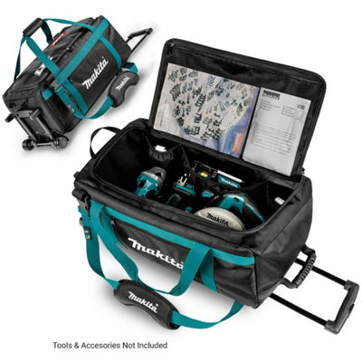 Makita E-12712 53.5L Ultimate Heavyweight Trolley Tool Bag Wheels Shoulder Strap