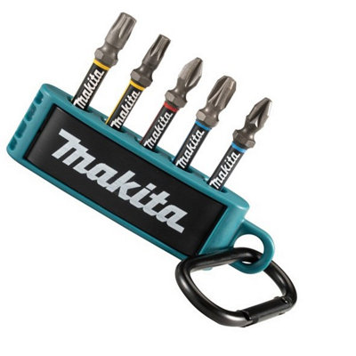 Makita E-13568 5 Piece 50mm Impact Premier Screw Bit Set Impact Driver + Keyring