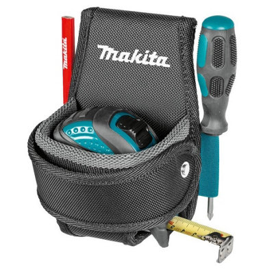 Makita E15338 Measuring Tape Holder Fits 3m 5m 8m 10m Blue Strap Belt System DIY at B&Q