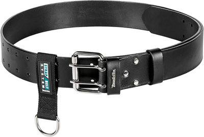 Makita E-15693 Heavyweight Hard Wearing Leather Tool Belt Black Strap System