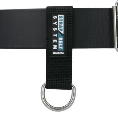Makita Heavyweight Hard Wearing Leather Tool Belt Black Strap System