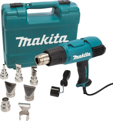 Makita HG6531CK Professional Heat Gun 2000W 240V with LCD Display and Accessories