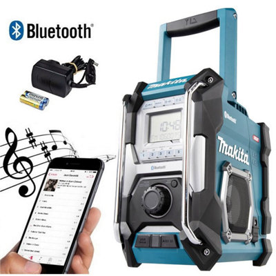 Makita Job Site Bluetooth Radio MR002GZ Blue LXT 18V 40v Max AM FM XGT USB Bare
