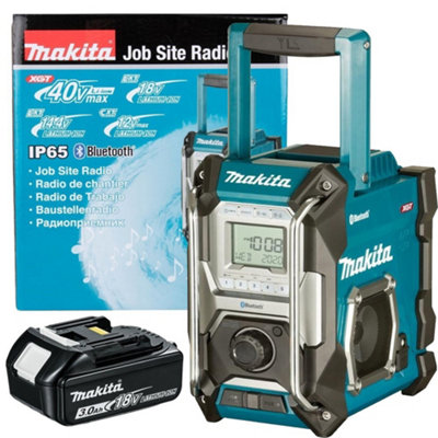 Makita Job Site Bluetooth Radio MR002GZ Blue LXT XGT 18V 40v 3.0Ah Battery