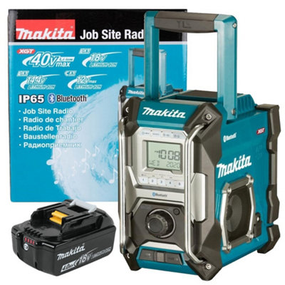 Makita Job Site Bluetooth Radio MR002GZ Blue LXT XGT 18V 40v 4.0Ah Battery