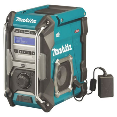 Makita Job Site DAB+ Digital Radio MR003GZ Blue 40v Max AM FM XGT Bare