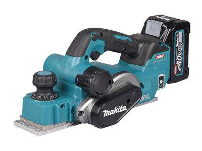 Makita KP001GD201 XGT 40Vmax Cordless Planer with Dual Batteries & Charger Set