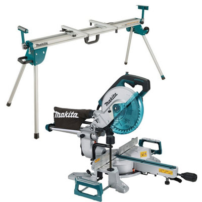 Makita LS0816F 240v 216mm 8.5" Slide Compound Mitre Saw  WST07 Compact Leg Stand
