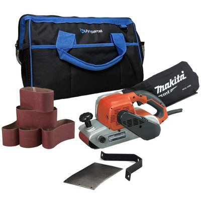 Makita 9911 deals belt sander b&q