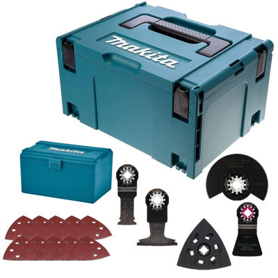Makita Makpac Case + Starlock Multi Tool 15 Piece Set Plunge Segment Blade DTM52