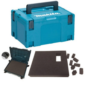 Makita MAKPAC Stacking Connector Tool Case Systainer TYPE 3 + Foam Insert