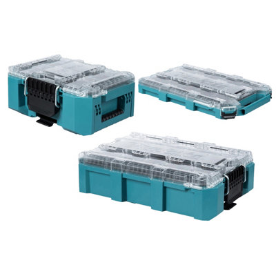 Makita MAKTRAK 3 Piece Stackable Compact Tool Storage Organiser Set