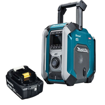 Makita MR007GZ Digital Site Radio DAB + Bluetooth USB Charger 18V + 3AH Battery