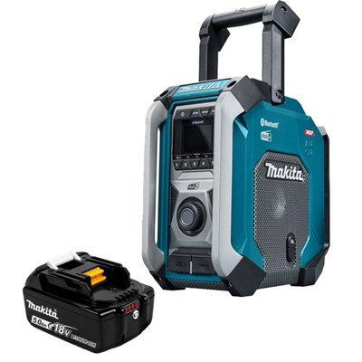 Makita MR007GZ Digital Site Radio DAB + Bluetooth USB Charger 18V + 5AH Battery