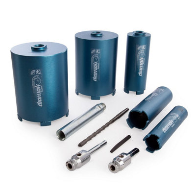 Makita P 74712 10 Piece 5 CORE Diamond Core Set for Granite Marble
