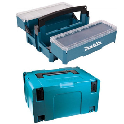 Makita P-84137 Stackable Cantilever Tool Box Organiser + 821551-8 Makpac Type 3