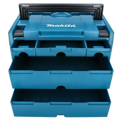 Makita P-84349 MAKPAC 5 Drawer Stacking Connector Tool Case TYPE 4 + 5 Draws