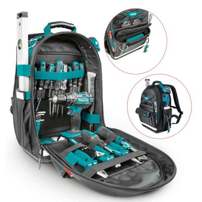 Makita Professional Tool Rucksack Toolbag Backpack Tool Bag + Organiser E-05511