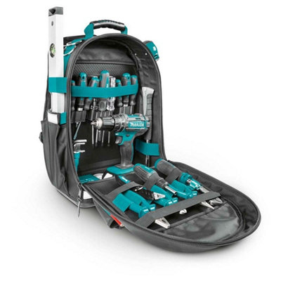 Makita Professional Tool Rucksack Toolbag Backpack Tool Bag + Organiser E-15481