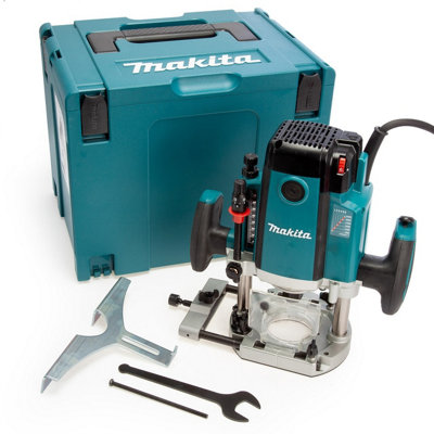 Makita RP2303FCJ 110v 1/2" Plunge Router Variable Straight Guide + Trend Cutter