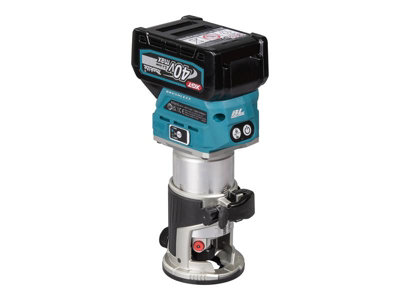 Makita RT001GD202 XGT 40Vmax Router Trimmer with Dual Batteries and ...