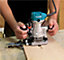 Makita RT0702CX4 240V 1/4" Router Laminate Trimmer with Guide and Plunge Base