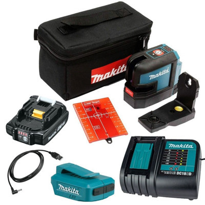 Makita SK103PZ Self-Leveling Combination Cross-Line/Point Laser Set New